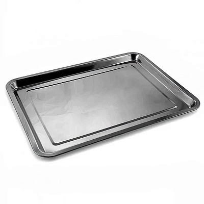 Поднос прямоугольный 30х40 см из нержавеющей стали