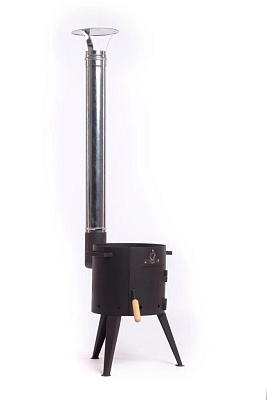 Печь для казана 10-12 л "PDK" с дымоходом