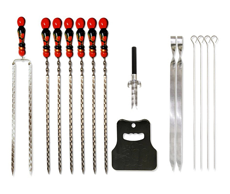 Набор шампуров Хохлома + Плюс