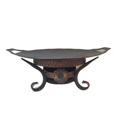 Садж стальной 40 см с подставкой "Шелковый путь 2"