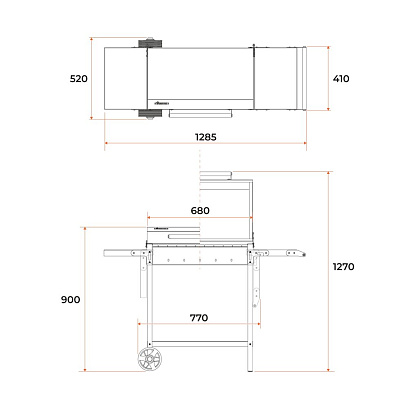 Купить Гриль-мангал с крышкой Gratar МАН 203 в Нижнем Новгороде