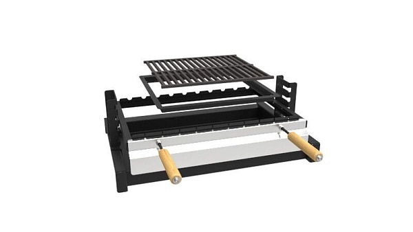 Решётка-гриль чугунная в рамке (комплект для гриль-вставок)