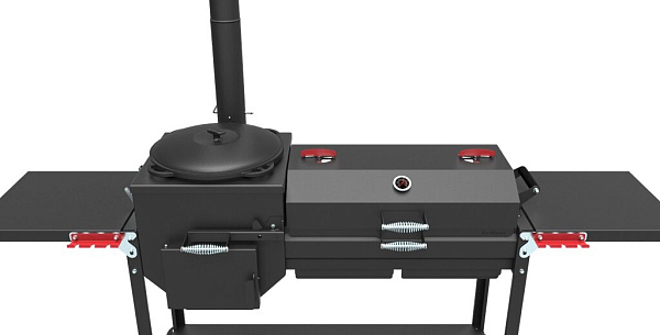Купить Мангал с крышей печь-гриль Искандер «Инклайн Эйр-360» NEW  (с чугунной решёткой-гриль) в Нижнем Новгороде