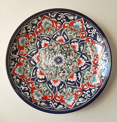 Ляган 38 см ХАН синий (фарфор)