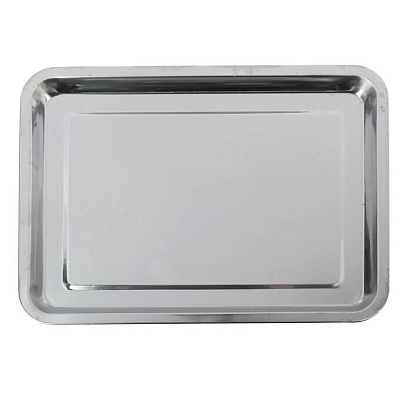 Поднос прямоугольный 30х40 см из нержавеющей стали