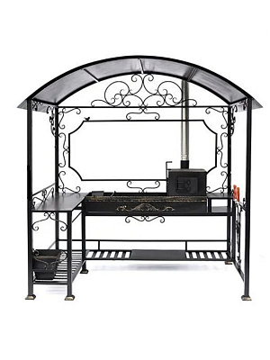 Купить Мангал-беседка с крышей и печкой "Медея" в Нижнем Новгороде