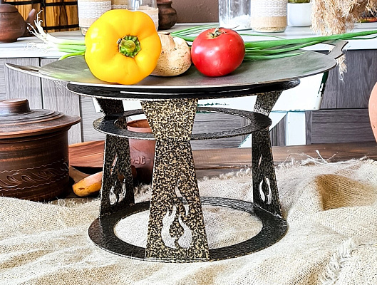 Подставка под садж Простая с тарелочкой