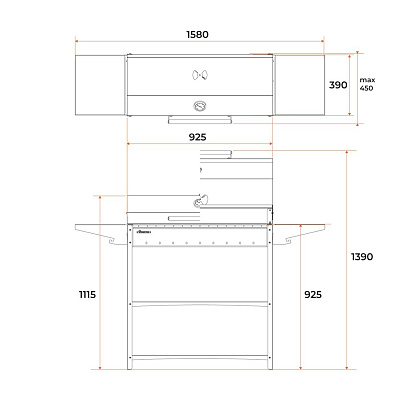 Купить Мангал- гриль Gratar M Professional Standart BBQ в Нижнем Новгороде