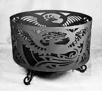 Костровая чаша "Жар-птица", 3 мм