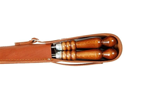 Чехол для шампуров (коричневый)