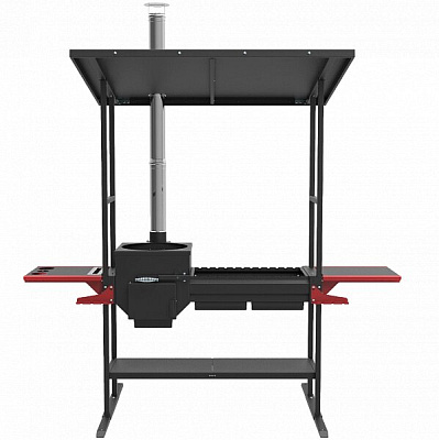 Купить Мангал с крышей печь-гриль Искандер «Инклайн Эйр-360» NEW  (с чугунной решёткой-гриль) в Нижнем Новгороде