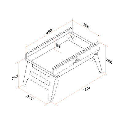 Купить Мангал складной Gratar Mobile 3 в 1 в Нижнем Новгороде
