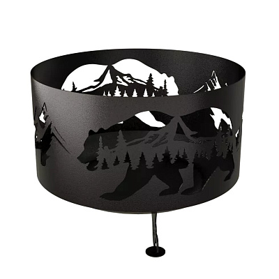 Костровая чаша "Медведь", 3 мм