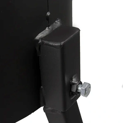 Печь для казана 8-10 л с трубой и зольником (2 мм, съемные ножки)