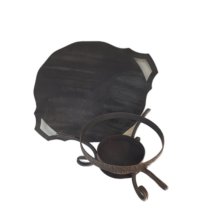 Садж стальной 50 см с подставкой "Шелковый путь"