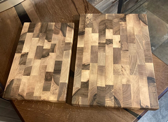 Доска торцевая ОРЕХ (Премиум) малая, 3*20*30 см