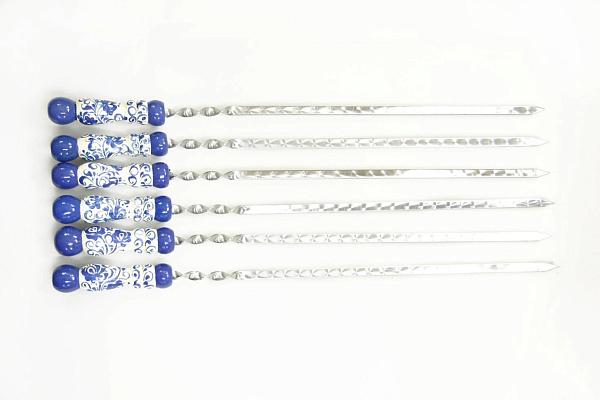 Набор шампуров Гжель