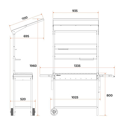 Купить Мангал c крышей МАН 304 в Нижнем Новгороде