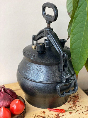 Афганский казан 10 л черный с ручками (Rashko Baba)