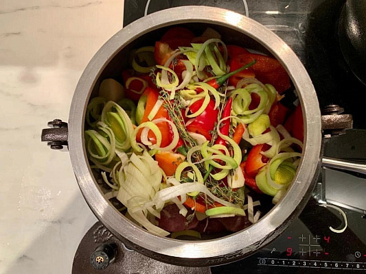 Афганский казан 30 л двухцветный с ручками (Rashko Baba)