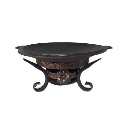 Садж чугунный 40 см с подставкой "Шелковый путь 2"