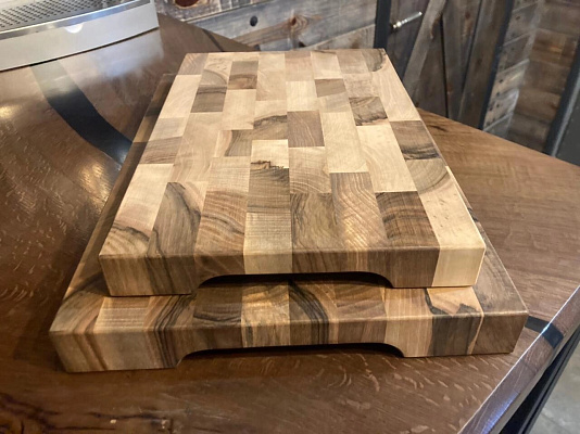 Доска торцевая ОРЕХ (Премиум) малая, 3*20*30 см