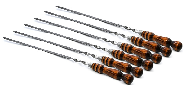 Набор шампуров в текстильном чехле