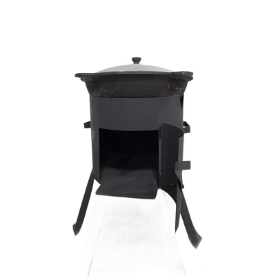 Казан 16 л + печка с дверцей (комплект)