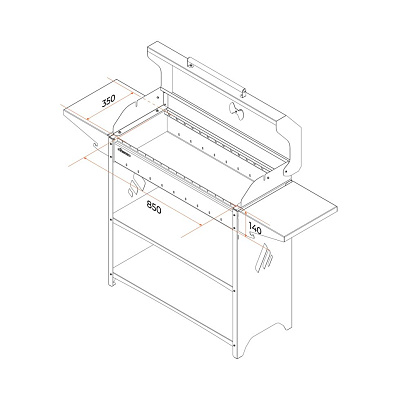 Купить Мангал- гриль Gratar M Professional Standart BBQ в Нижнем Новгороде