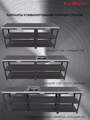 Стол металлический разделочный Стандарт 1120