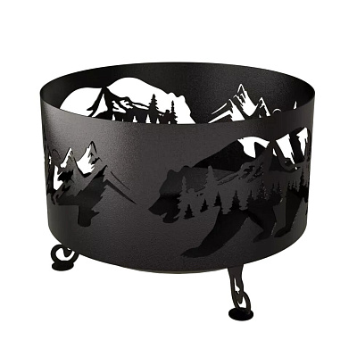 Костровая чаша "Медведь", 3 мм