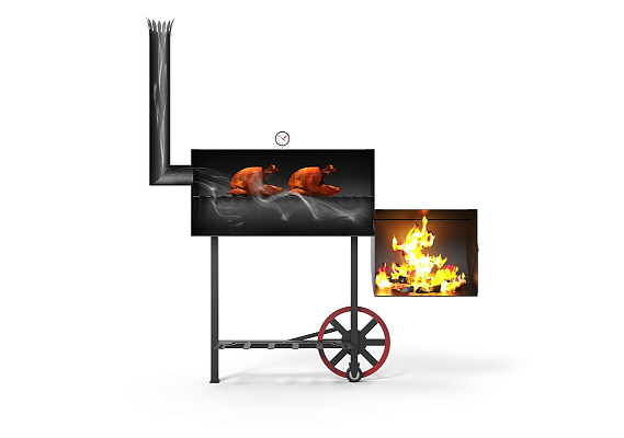 Смокер  "Паровоз XL", 4 мм, левосторонний