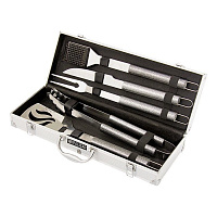 Набор приборов для барбекю 5шт в алюм. кейсе Camping// Palisad