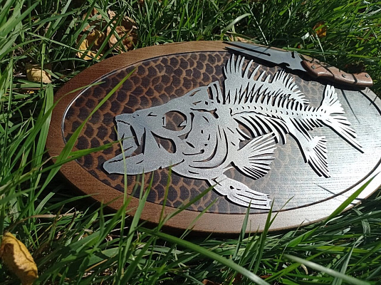 Подставка под горячее "Злая рыба"