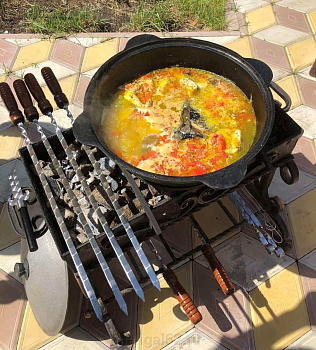 Уха по-средиземноморски в казане