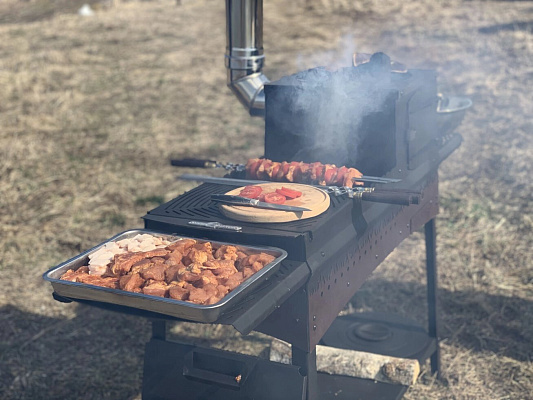 Купить Мангал "Мастер" с печью под казан в Нижнем Новгороде