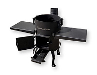 Печь для казана 16 л с боковыми полочками