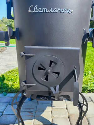 Печь для казана   8-10 л с боковыми полочками