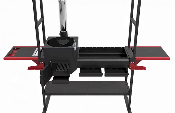 Купить Мангал с крышей печь-гриль Искандер «Инклайн Эйр-360» NEW  (с чугунной решёткой-гриль) в Нижнем Новгороде