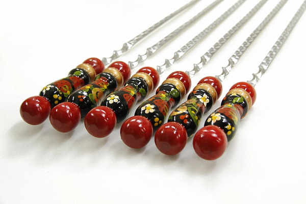 Шампур с деревянной ручкой - Хохлома