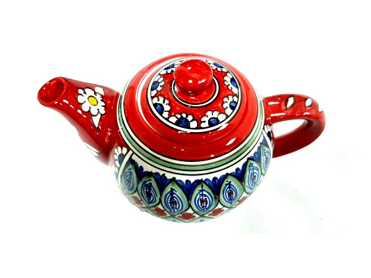 Чайный набор (фарфор), Риштан красный