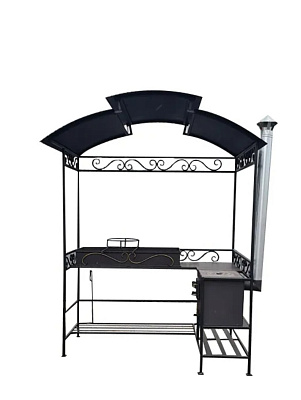 Купить Мангал с крышей и печкой (Угловой N2) в Нижнем Новгороде