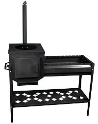 Купить Мангал + коптильня + печь для казана "Профи" + гриль в Нижнем Новгороде