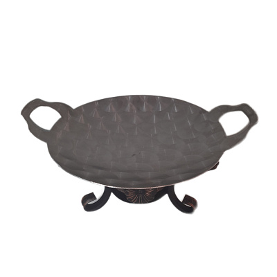 Садж 45 см нержавеющая сталь 3D c подставкой "Шелковый путь 2" 