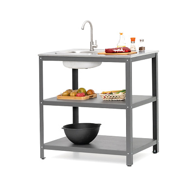 Стол металлический с мойкой Patio (Gratar)