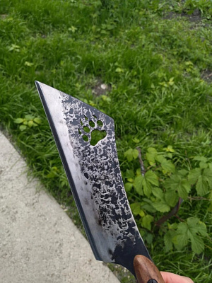 Нож-тяпка ДЛЯ РУБКИ с лапой, с чехлом